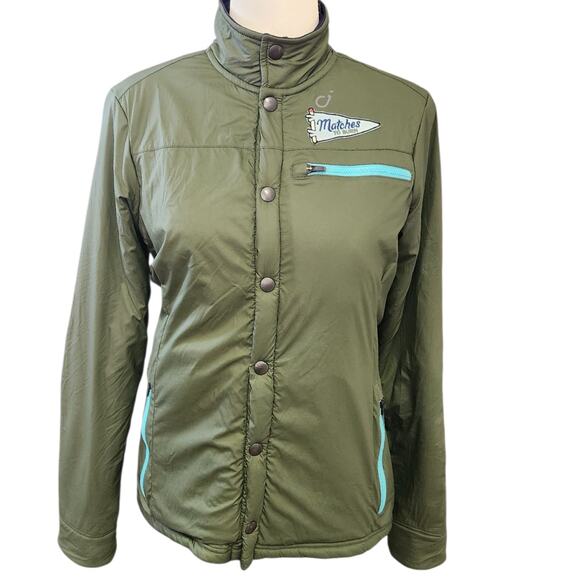 Velocio Green RECON Snap Jacket Trail Weather Protection Women Small Made Italy - Picture 1 of 9